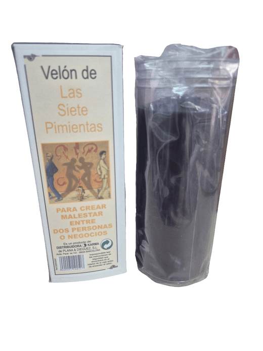 Velón 7 Pimientas VelasTienda esotérica Málaga - La Tienda de Tata Magic: tienda Esotérica en Málaga
