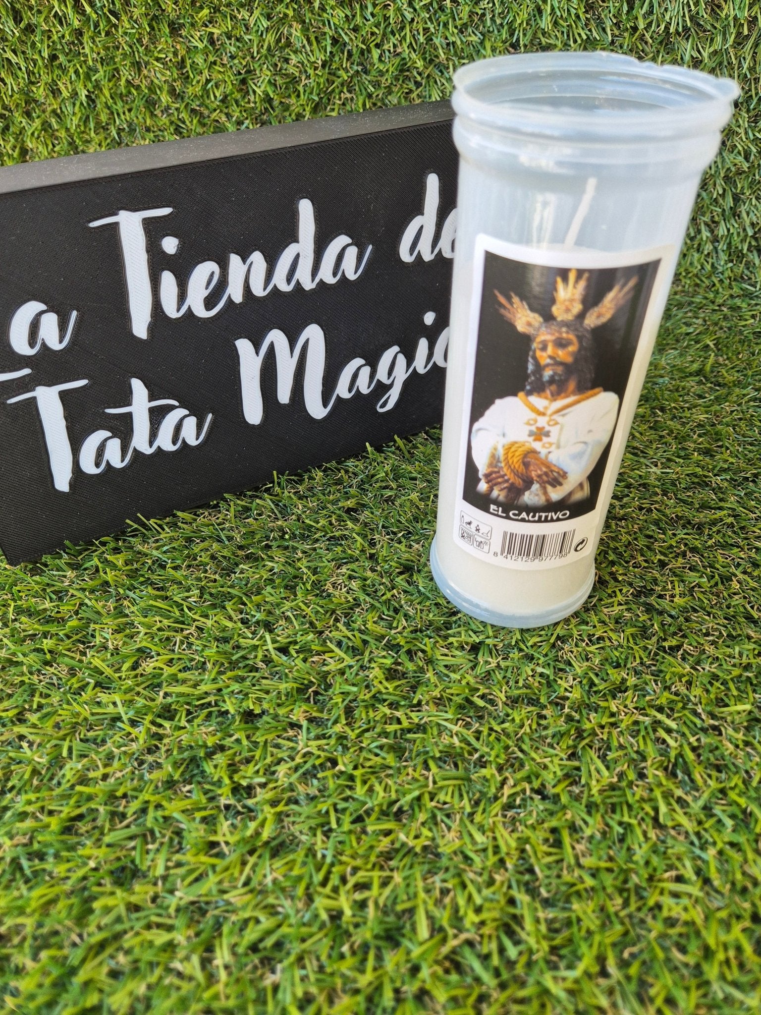 Velón El Cautivo - Vela de Devoción y Oración Espiritual VelasTienda esotérica Málaga - La Tienda de Tata Magic: tienda Esotérica en Málaga