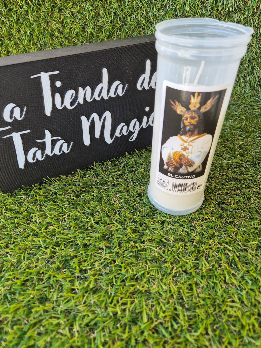 Velón El Cautivo - Vela de Devoción y Oración Espiritual VelasTienda esotérica Málaga - La Tienda de Tata Magic: tienda Esotérica en Málaga