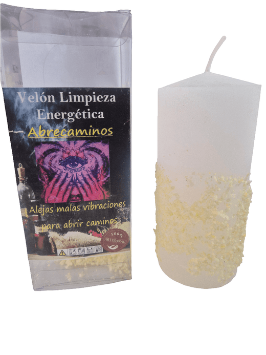 Velón Limpieza Energética Abrecaminos VelasTienda esotérica Málaga - La Tienda de Tata Magic: tienda Esotérica en Málaga