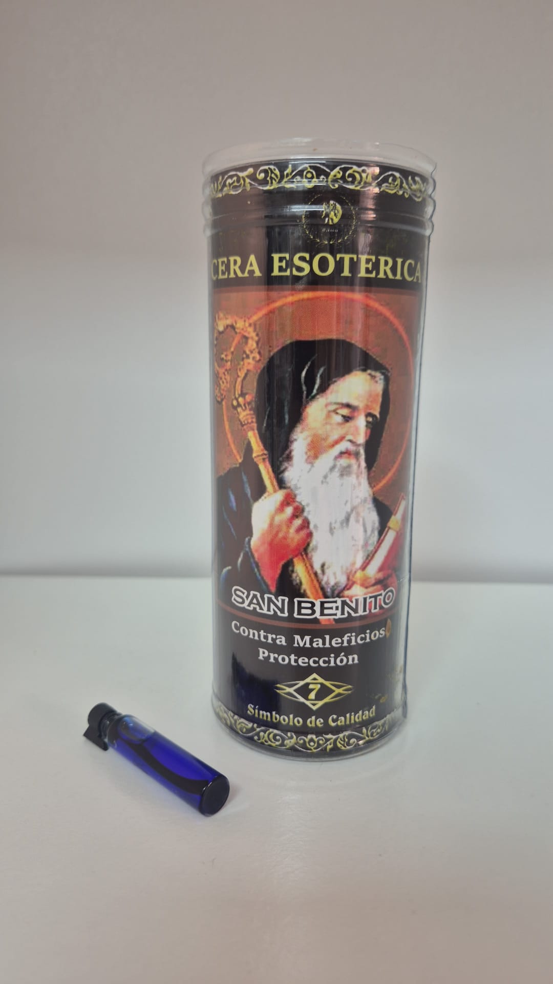Velon Esoterico San Benito Contra Maleficios Protección VelasTienda esotérica Málaga - La Tienda de Tata Magic: tienda Esotérica en Málaga