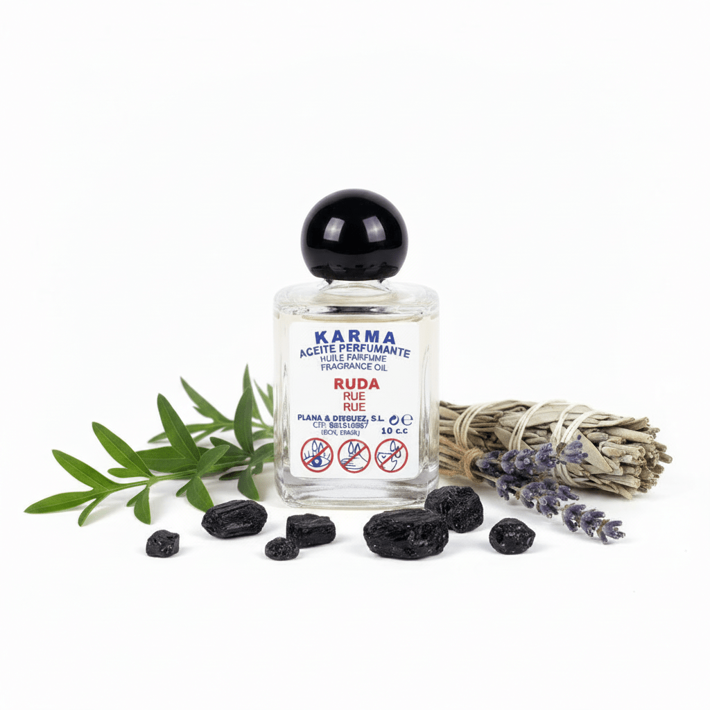Aceite Perfumante de Ruda – Karma 10ml Aceites EsotéricosTienda esotérica Málaga - La Tienda de Tata Magic: tienda Esotérica en Málaga