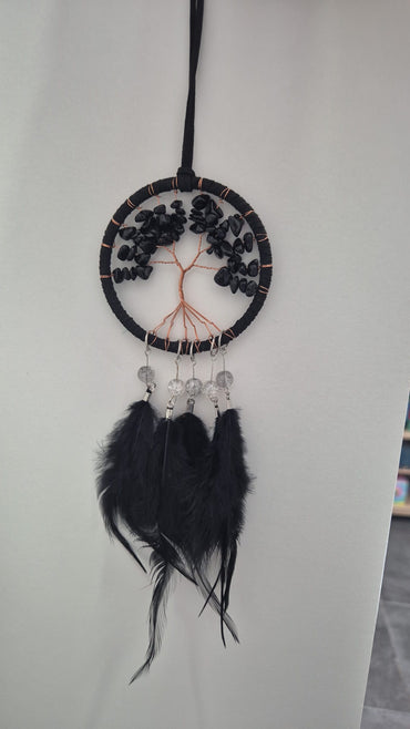 Atrapasueños Árbol de la Vida con Turmalina Negra — Protección Total Decoración EspiritualTienda esotérica Málaga - La Tienda de Tata Magic: tienda Esotérica en Málaga