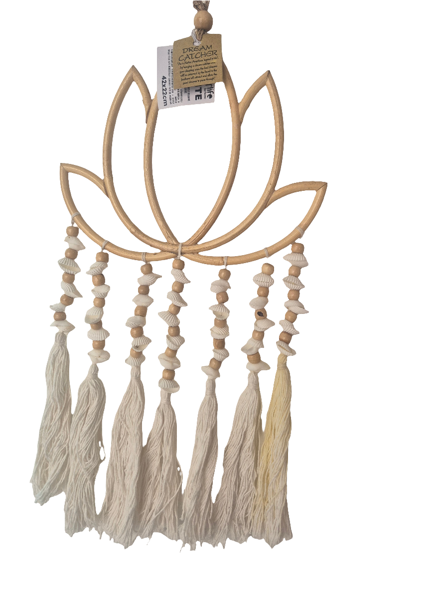 Colgante Flor Loto Macramé