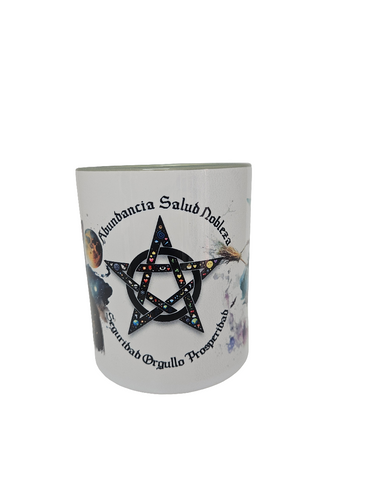 Taza Pentáculo, Bruja y Gato