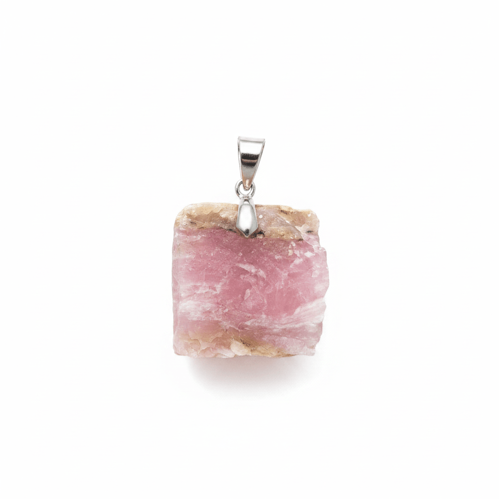 Colgante Ópalo Rosa Bruto — La Piedra del Karma Joyería EspiritualTienda esotérica Málaga - La Tienda de Tata Magic: tienda Esotérica en Málaga