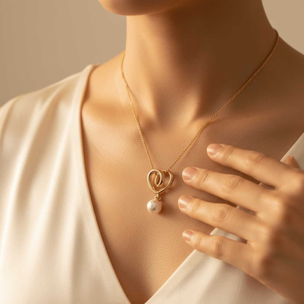 Colgante Corazón Perla “No Hay Nadie Como Tú” — Plata Chapada en Oro Colgantes de PlataTienda esotérica Málaga - La Tienda de Tata Magic: tienda Esotérica en Málaga