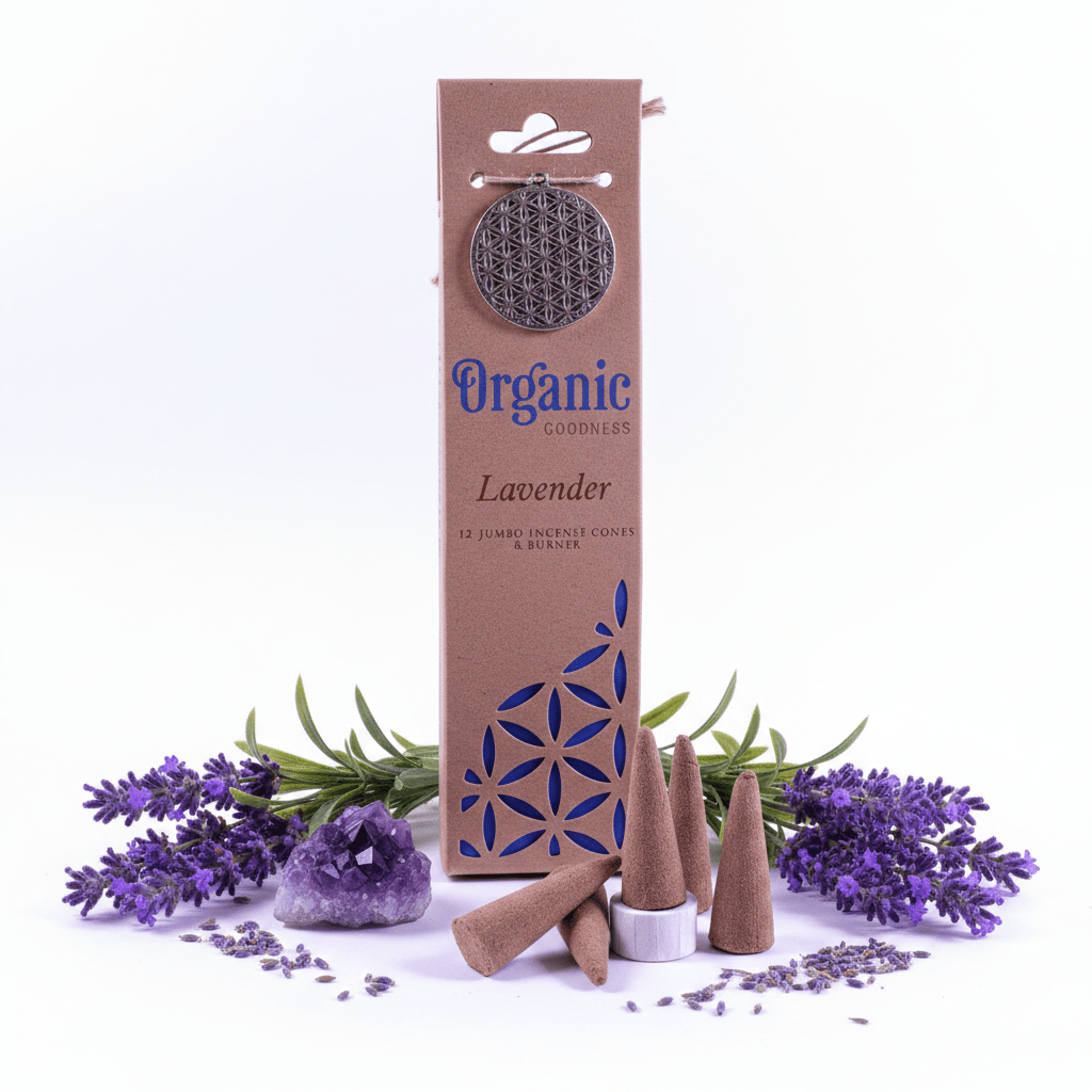 Conos Incienso Lavanda Organic Goodness — Calma, Protección y Sueños Reparadores Inciensos ConoTienda esotérica Málaga - La Tienda de Tata Magic: tienda Esotérica en Málaga