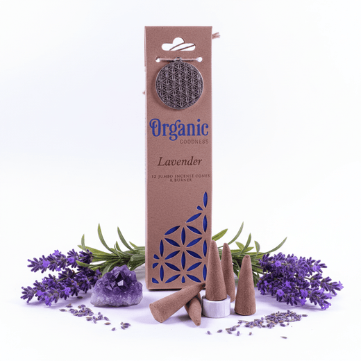 Conos Incienso Lavanda Organic Goodness — Calma, Protección y Sueños Reparadores Inciensos ConoTienda esotérica Málaga - La Tienda de Tata Magic: tienda Esotérica en Málaga
