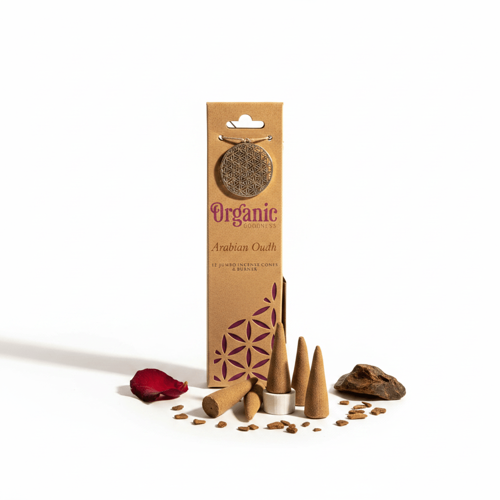 Conos Incienso Oud Arábigo Organic Goodness — El Oro Negro de Oriente Inciensos ConoTienda esotérica Málaga - La Tienda de Tata Magic: tienda Esotérica en Málaga