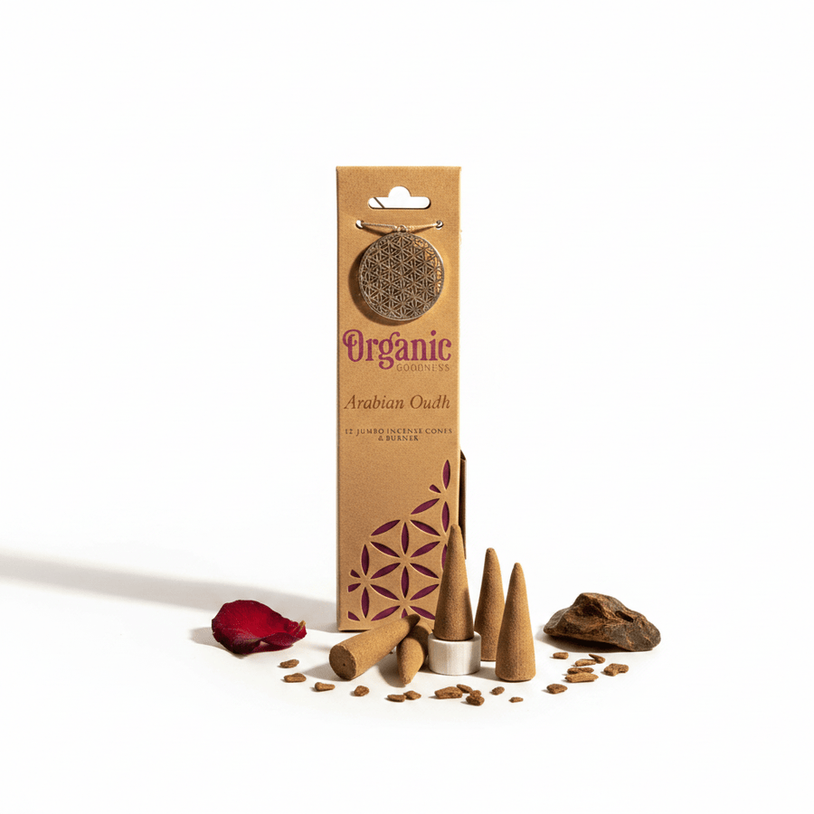Conos Incienso Oud Arábigo Organic Goodness — El Oro Negro de Oriente Inciensos ConoTienda esotérica Málaga - La Tienda de Tata Magic: tienda Esotérica en Málaga