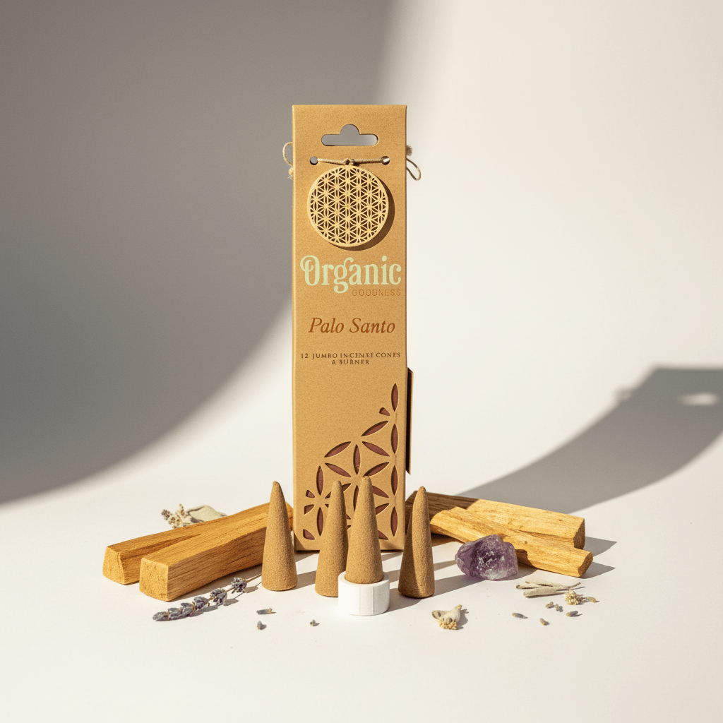 Conos Incienso Palo Santo Organic Goodness — Purificación y Energía Sagrada Inciensos ConoTienda esotérica Málaga - La Tienda de Tata Magic: tienda Esotérica en Málaga
