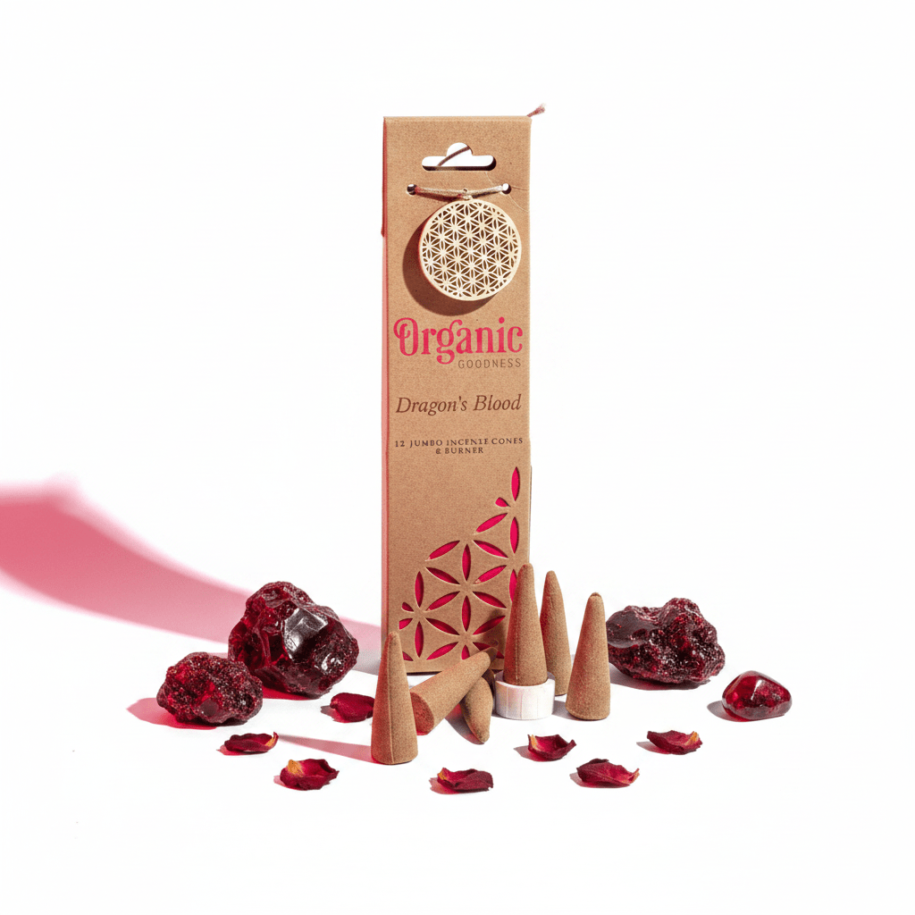 Conos Incienso Sangre de Dragón Organic Goodness — El Incienso Más Poderoso Inciensos ConoTienda esotérica Málaga - La Tienda de Tata Magic: tienda Esotérica en Málaga