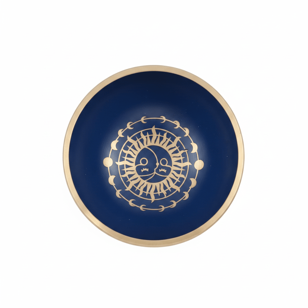 Cuenco Tibetano 5 Metales 11cm | Fases Lunares | Meditación y Rituales Tienda esotérica Málaga - La Tienda de Tata Magic: tienda Esotérica en Málaga