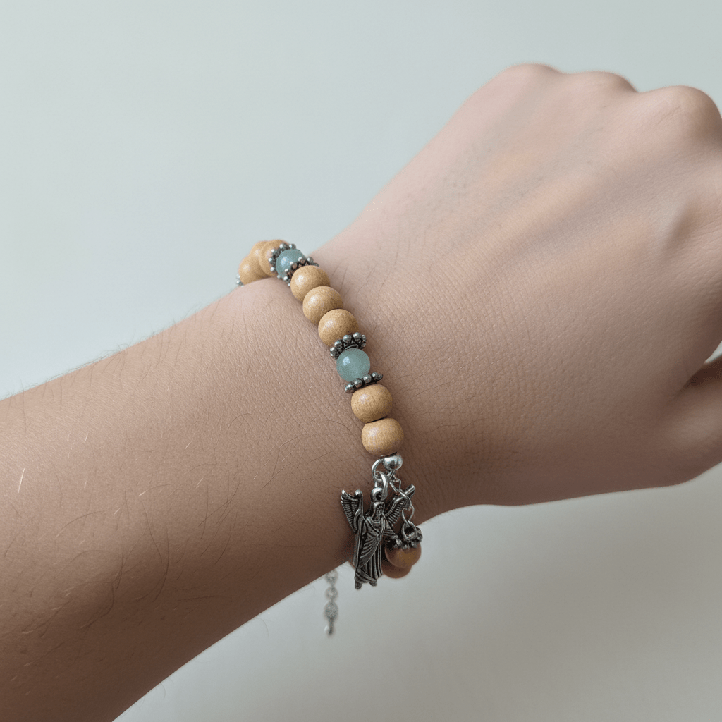 Pulsera Arcángel Rafael con Aventurina Verde y Lavanda | Sanación y Equilibrio Pulseras EsotéricasTienda esotérica Málaga - Tata Magic: tienda Esotérica en Málaga