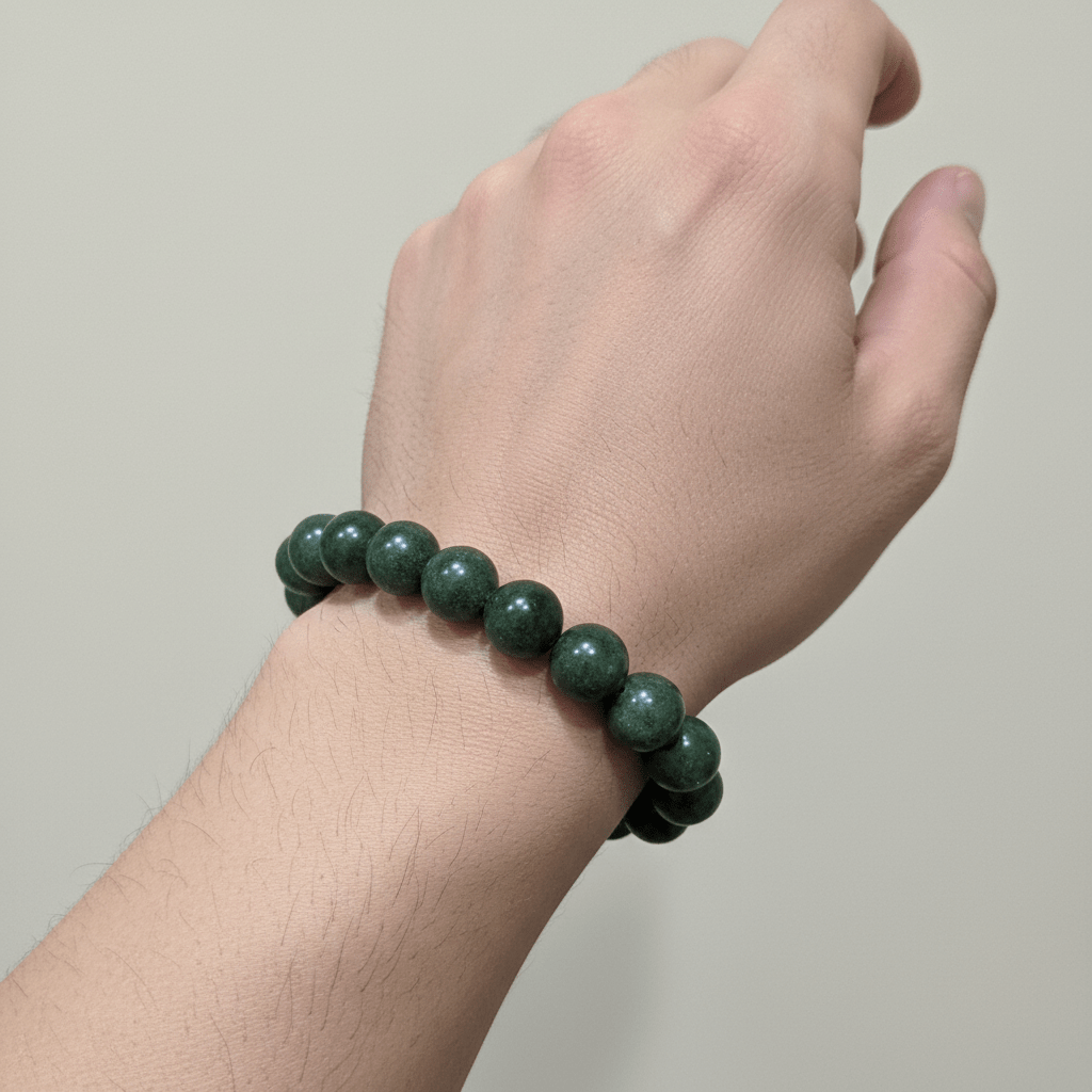 Pulsera Jade Verde Vietnamita Hombre | Suerte, Prosperidad y Equilibrio Pulseras de MineralesTienda esotérica Málaga - Tata Magic: tienda Esotérica en Málaga
