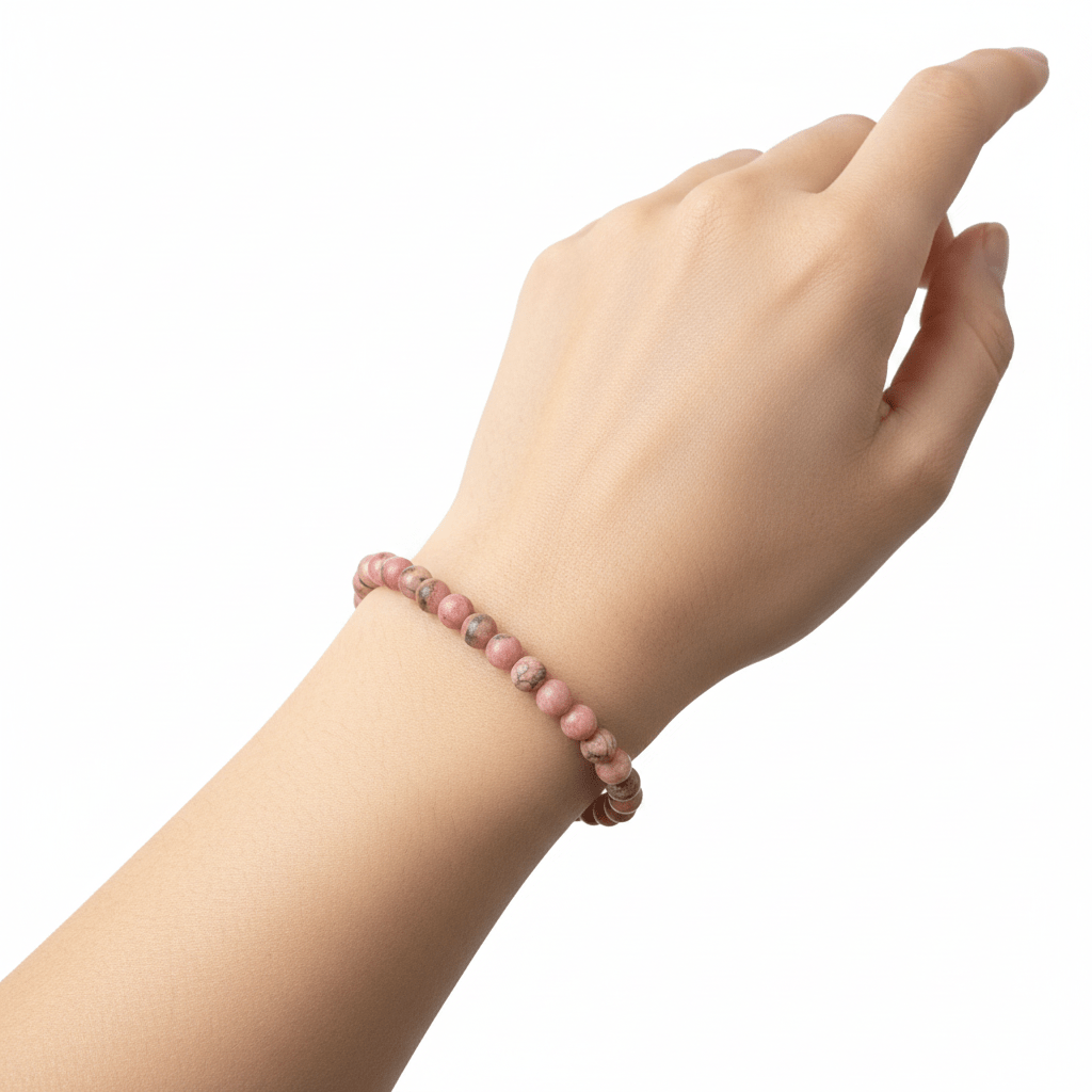 Pulsera de Rodocrosita 4mm - Amor Propio, Sanación Emocional y Armonía del Corazón JoyeriamineralespulserasTienda esotérica Málaga - Tata Magic: tienda Esotérica en Málaga
