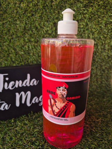 Friegasuelos Santorales Abre caminos⁠ 1 Litro con Hierbas - Limpieza Energética y Apertura de Nuevas Oportunidades Ritualizado según la Tradición Afro Cubana