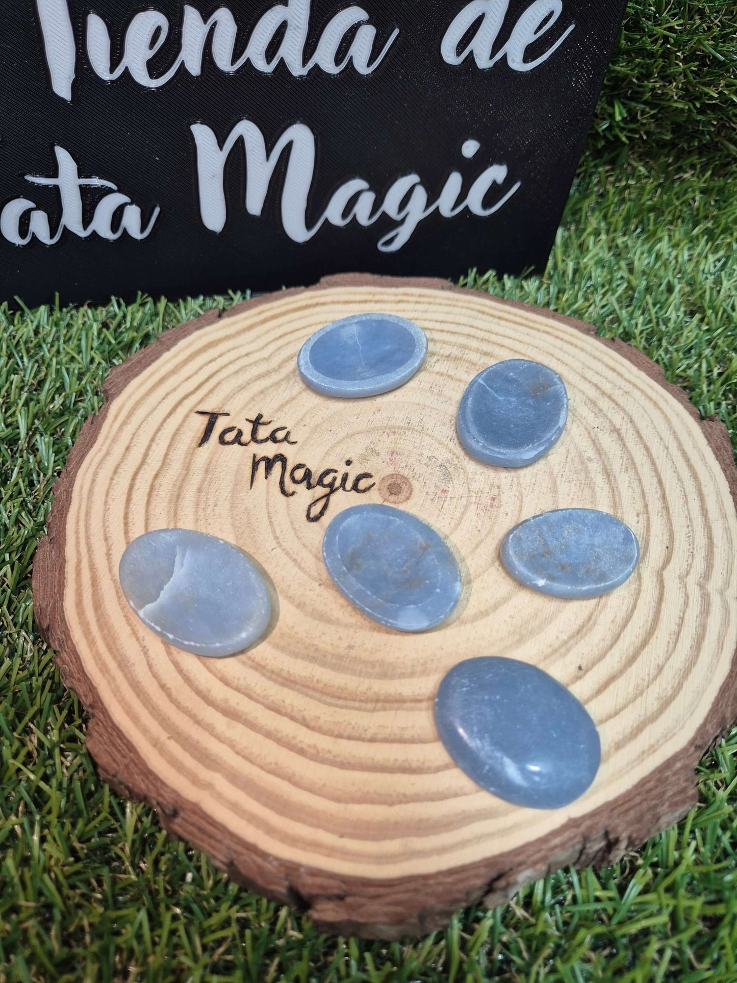 Piedra para el pulgar angelita JoyeriamineralesanillosTienda esotérica Málaga - La Tienda de Tata Magic: tienda Esotérica en Málaga