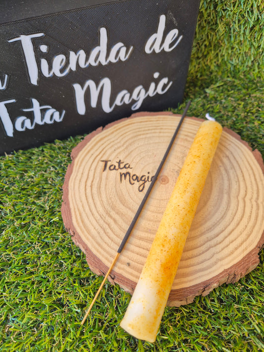 Velón ritualizada ajo macho