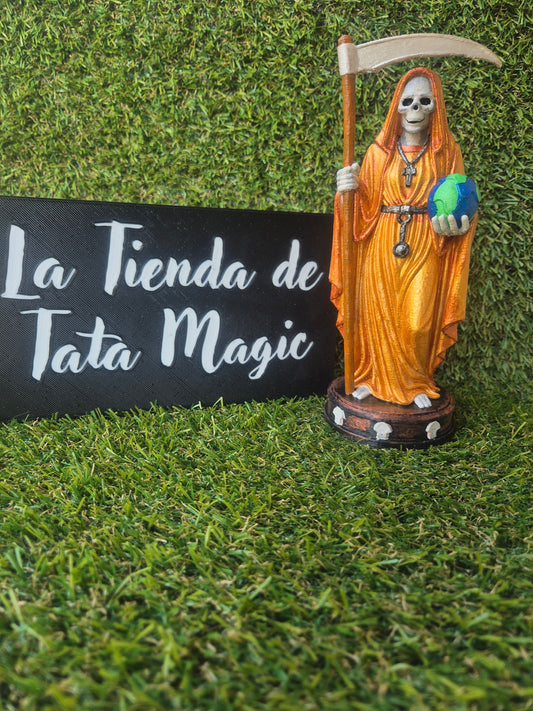 Santa Muerte 20 cm Roja o Dorada-Amor, Prosperidad y Protección