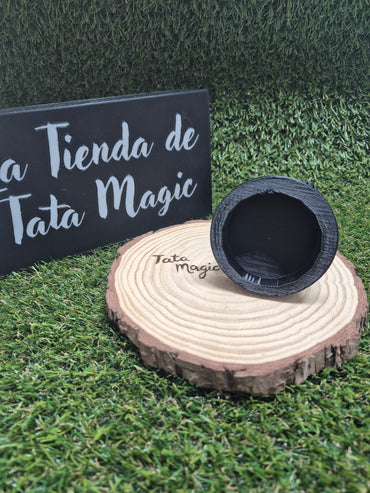 Santa Muerte Negra Con Carga 20cm