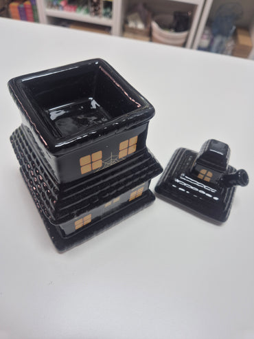 Quemador de aceites esenciales Casa Embrujada-gótico, esotérico y decorativo