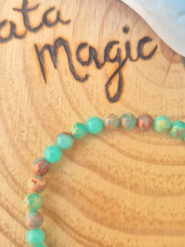 Pulsera Jaspe Africano Turquesa - Equilibrio, Protección y Espiritualidad