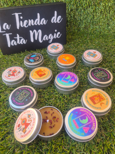 Velas de Miel Artesanas - Con Mensaje (Aleatorio)