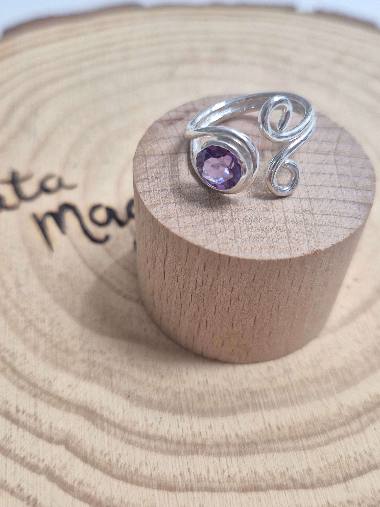 Anillos Ajustables de Plata con mineral anillosplataTienda esotérica Málaga - La Tienda de Tata Magic: tienda Esotérica en Málaga