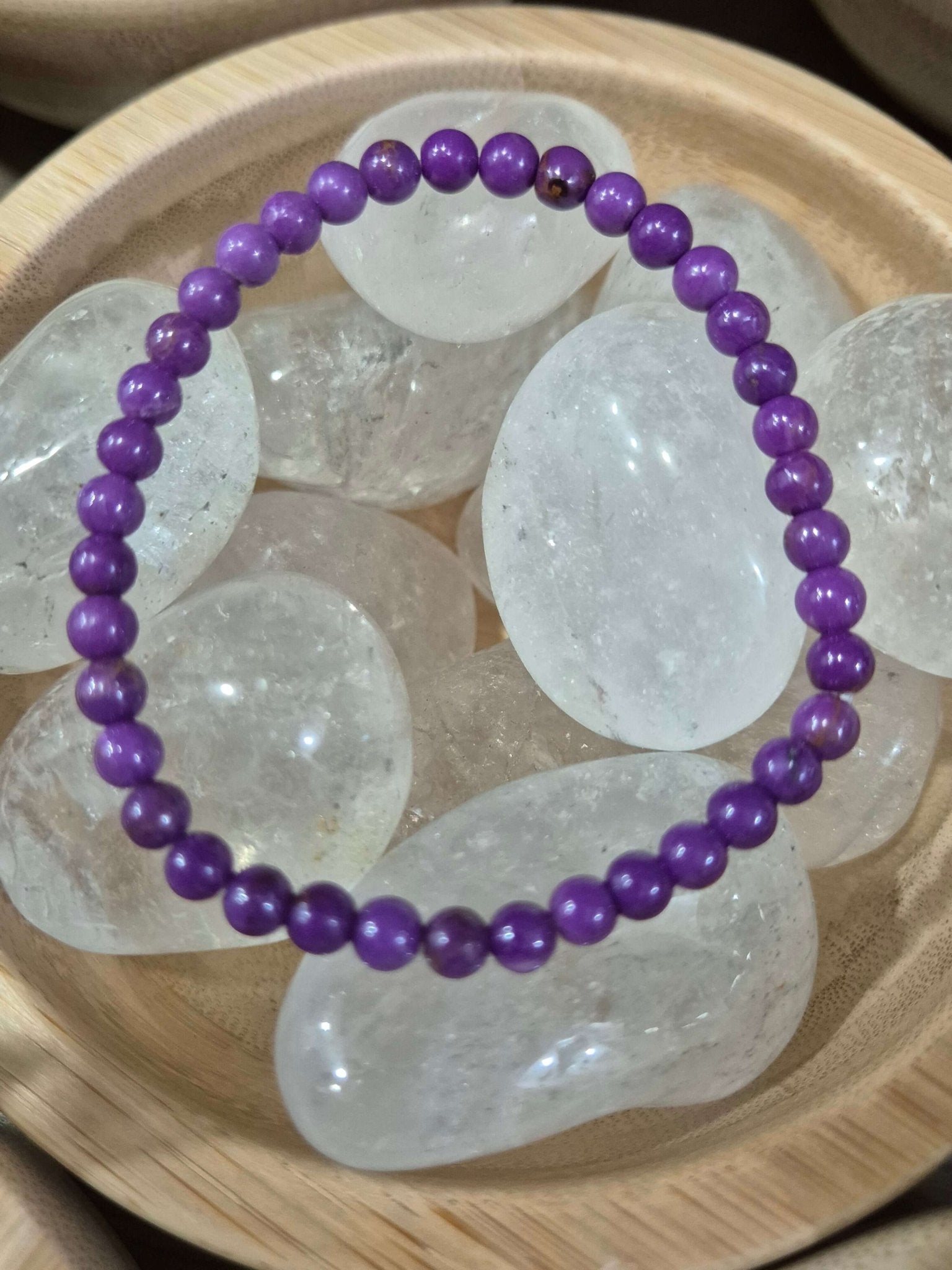 Pulsera fosfosiderita de 4 mm JoyeriamineralespulserasTienda esotérica Málaga - La Tienda de Tata Magic: tienda Esotérica en Málaga