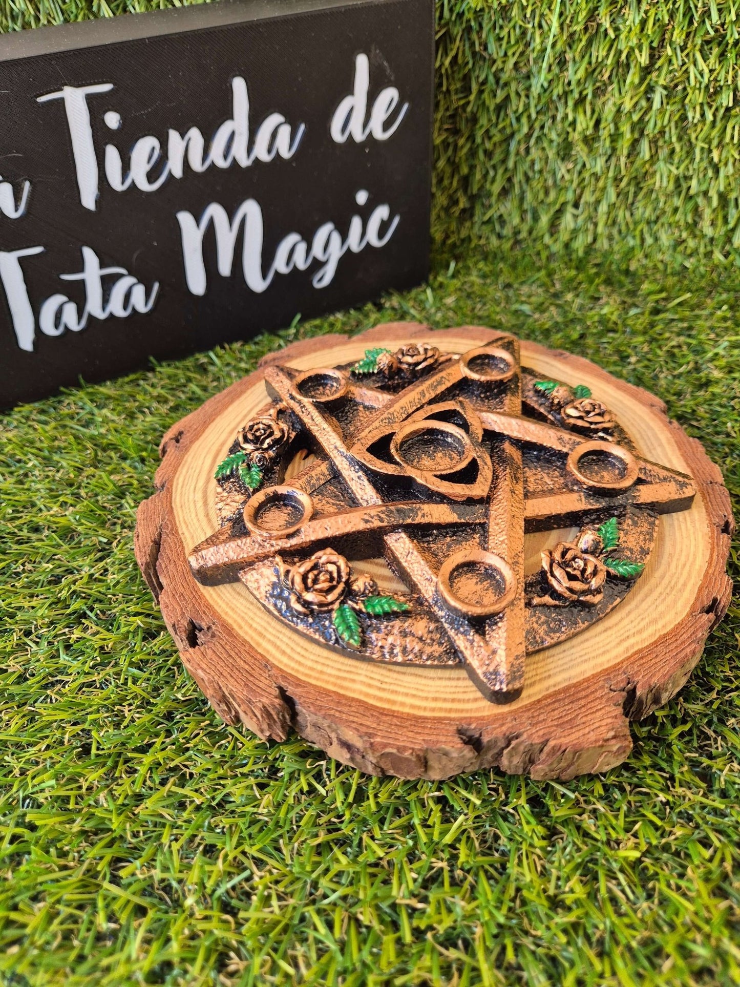 Peana para bola Cristal Pentaculo (Bola no incluida) PeanaTienda esotérica Málaga - La Tienda de Tata Magic: tienda Esotérica en Málaga