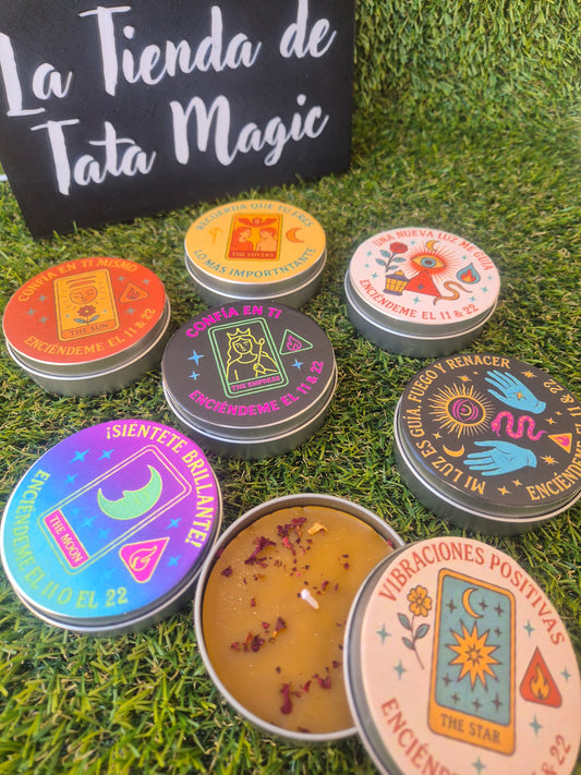 Velas de Miel Artesanas - Con Mensaje (Aleatorio)