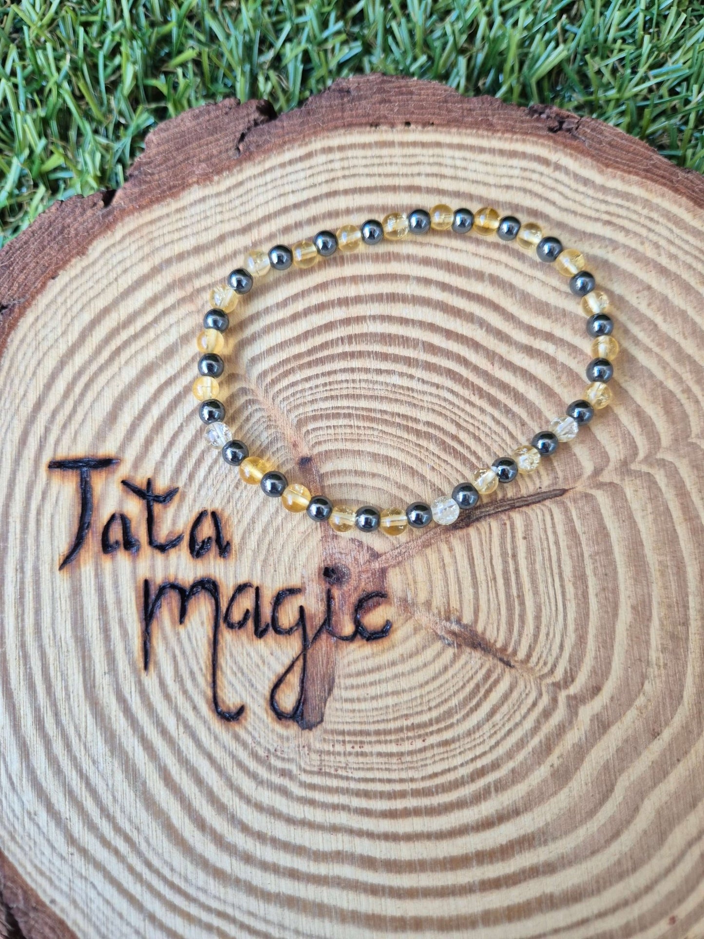 Pulsera manifestacion del dinero 4 mm JoyeriamineralespulserasTienda esotérica Málaga - La Tienda de Tata Magic: tienda Esotérica en Málaga
