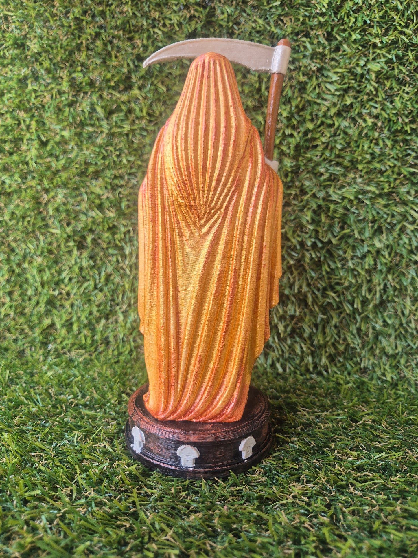 Santa Muerte 20 cm Roja o Dorada-Amor, Prosperidad y Protección