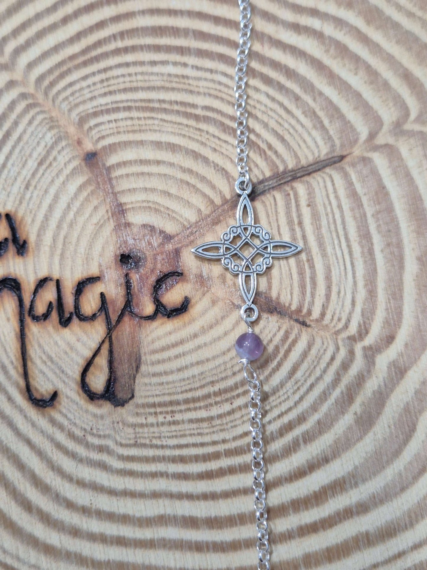 Pulsera plata nudo de bruja Tienda esotérica Málaga - La Tienda de Tata Magic: tienda Esotérica en Málaga