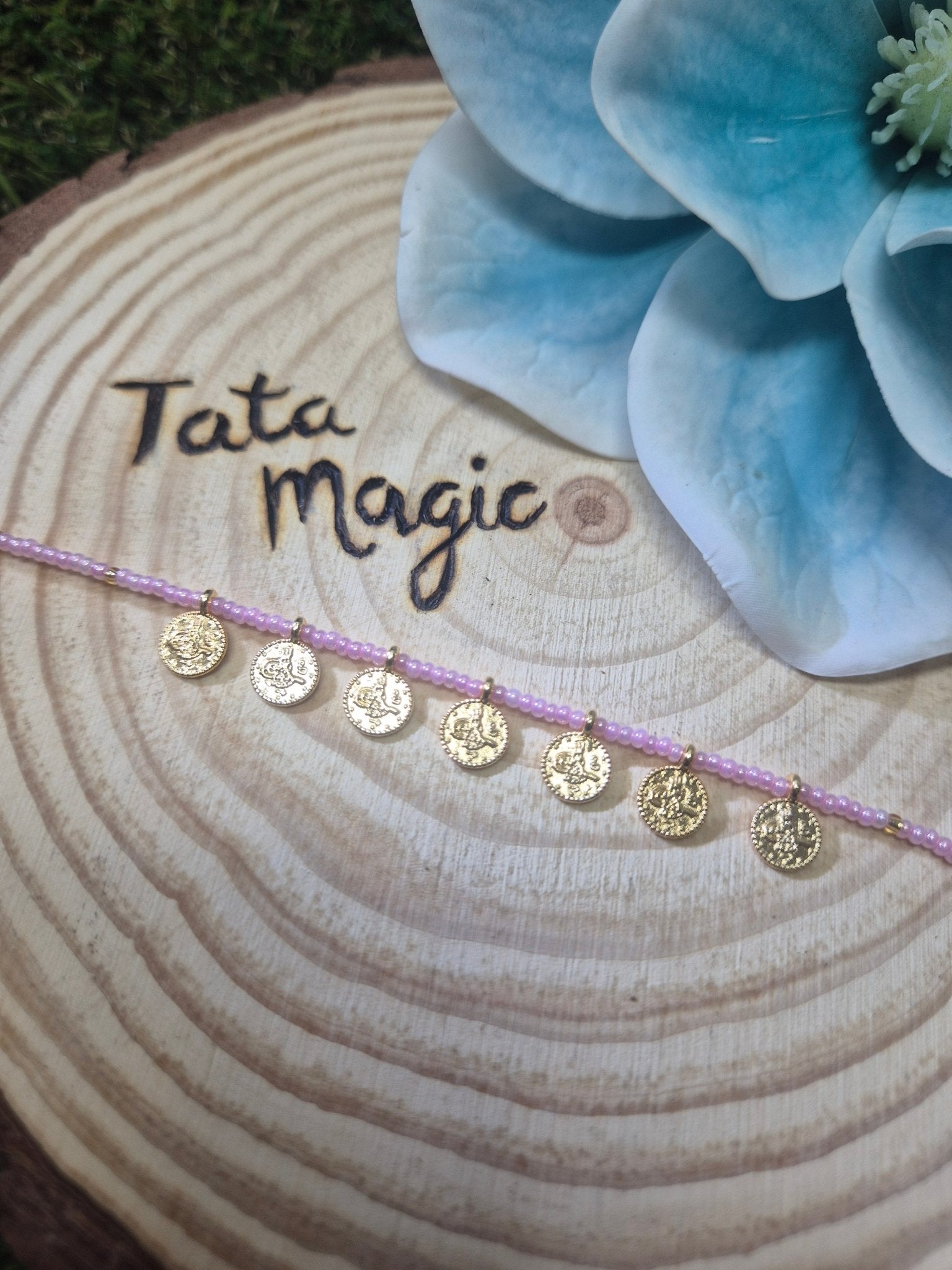 Pulsera Turca de la Abundancia - Monedas de Riqueza, suerte y flujo económico Tienda esotérica Málaga - La Tienda de Tata Magic: tienda Esotérica en Málaga