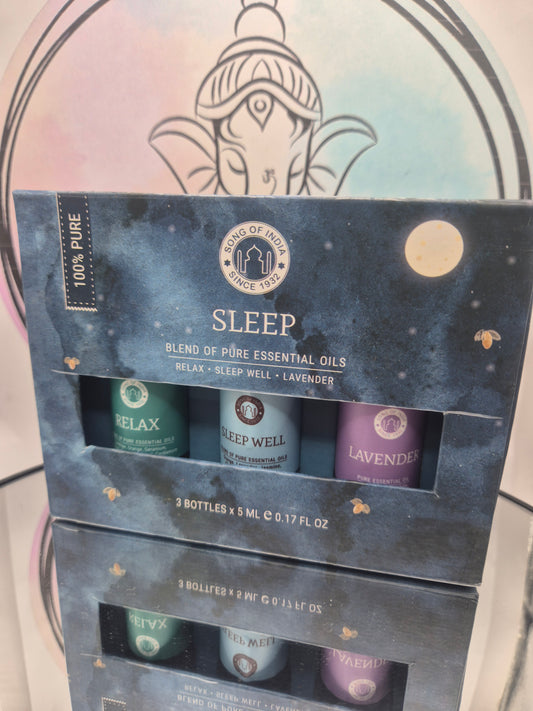 Aceites esenciales Sleep-Pack Relax, Lavander y Sleep Well (3x5 ml)