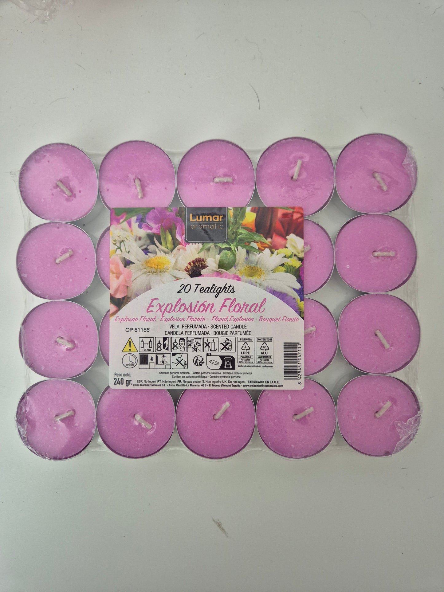 Pack 20 velas aromaticas Lumar