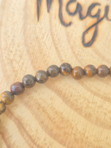 Pulsera Ojo de Tigre 4mm - Protección, Energía y Confianza