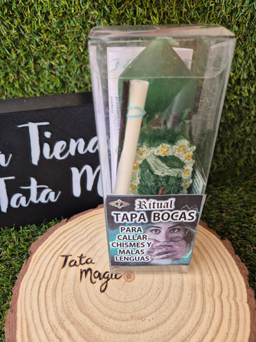 Velón Ritual Tapa Bocas de 7 Llaves - Silencia Envidias y Malas Lenguas