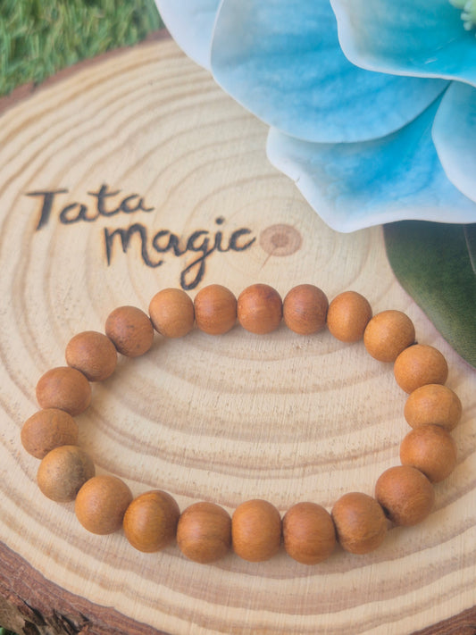Pulsera de Cedro 8mm-Protección y Energía Sagrada