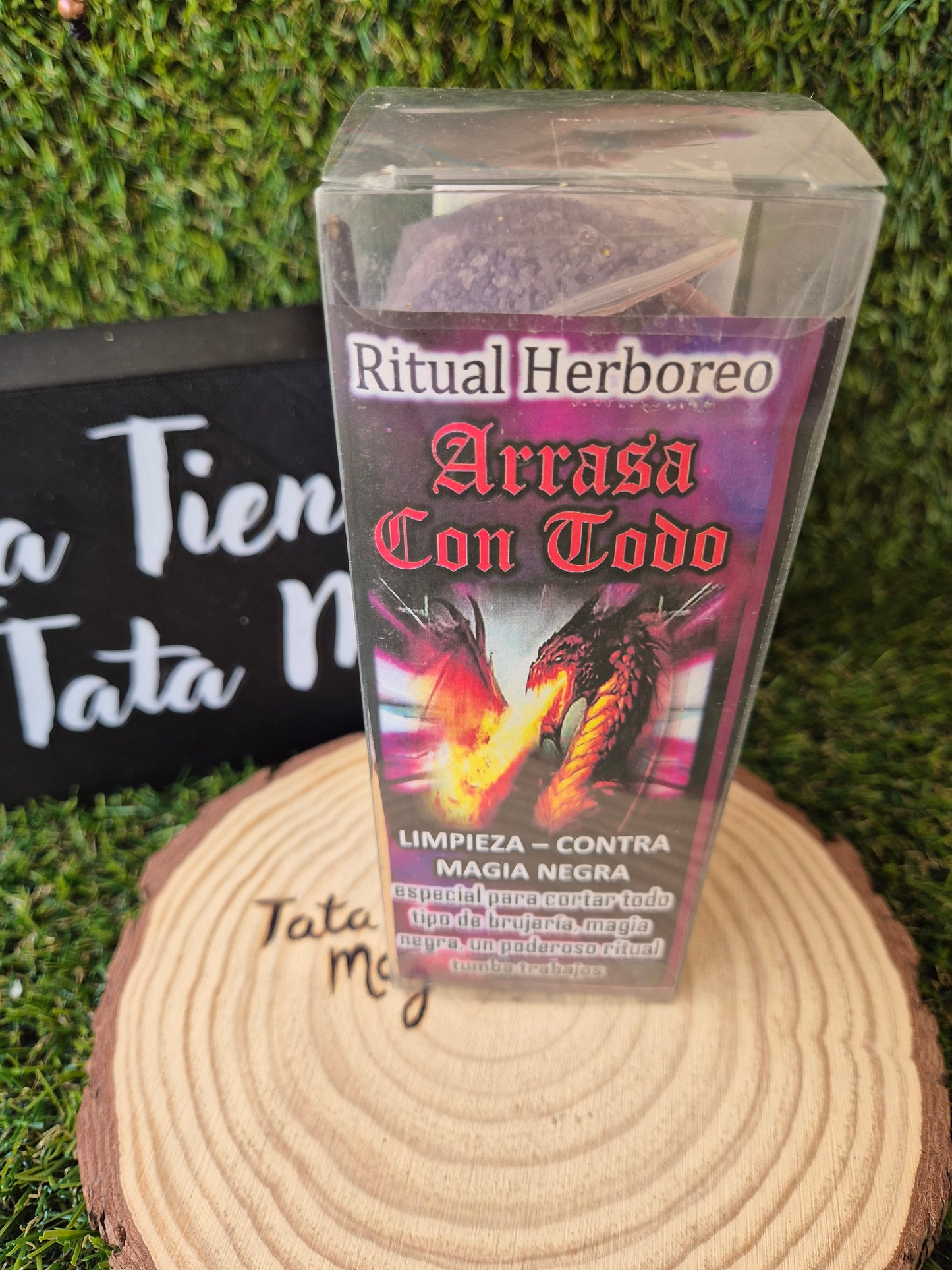 Velón Arrasa con Todo de 7 Llaves - Ritual Herbóreo de Limpieza Contra Magia Negra,Cortar Brujería, Magia Negra y Tumbar Trabajos