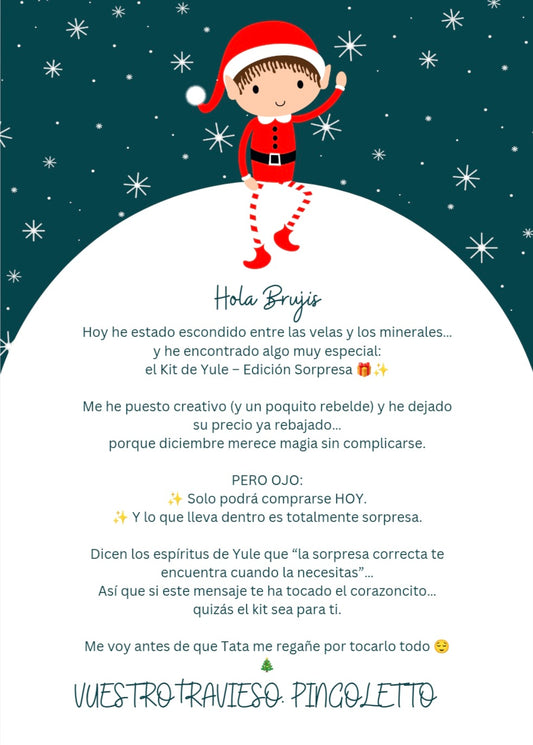 Kit YULE sorpresa - Ritual de Renacimiento y Luz. Edición Limitada