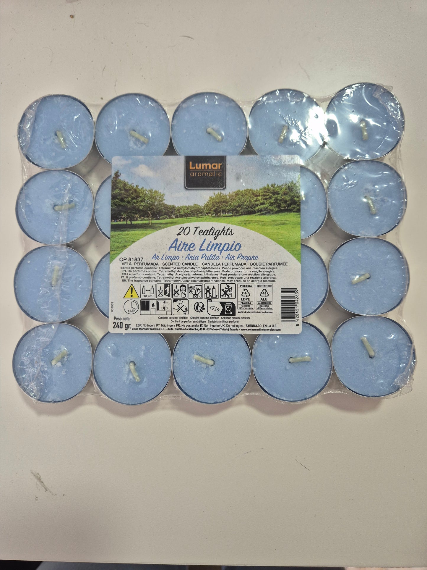 Pack 20 velas aromaticas Lumar