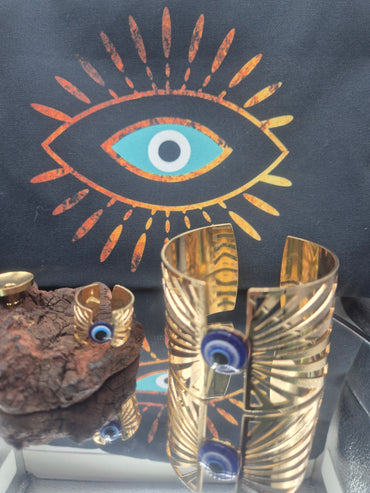 Brazalete + Anillo + Neceser Ojo Turco