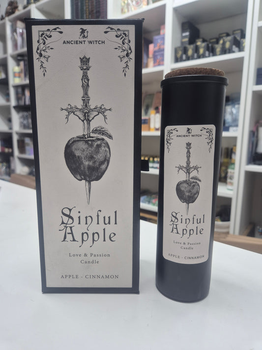 Vela purificadora de Bruja Manzana Pecaminosa (manzana y canela)- Amor y Pasión