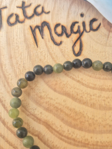 Pulsera de Jade Verde Vietnamita 4 mm - Protección, Suerte y Armonía