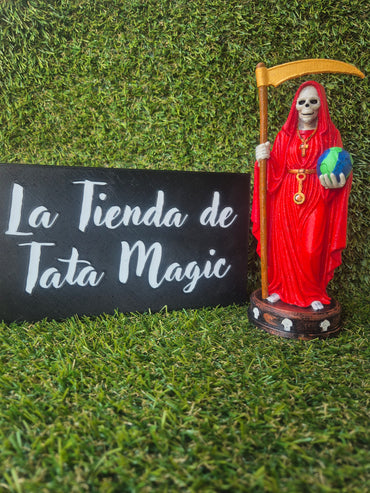 Santa Muerte 20 cm Roja o Dorada-Amor, Prosperidad y Protección