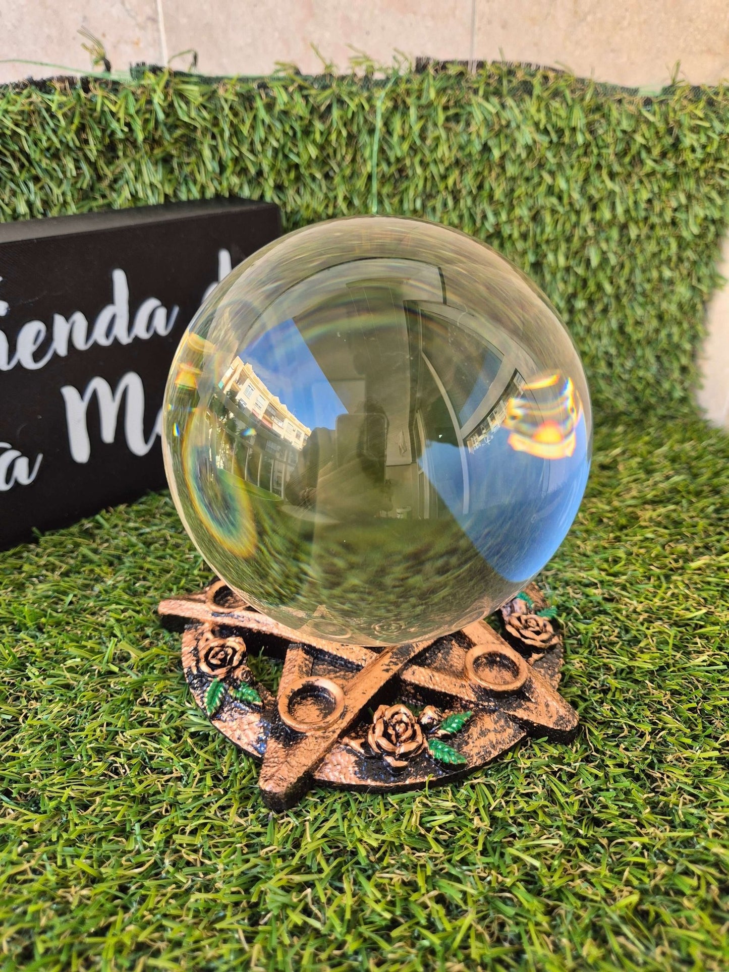 Peana para bola Cristal Pentaculo (Bola no incluida) PeanaTienda esotérica Málaga - La Tienda de Tata Magic: tienda Esotérica en Málaga